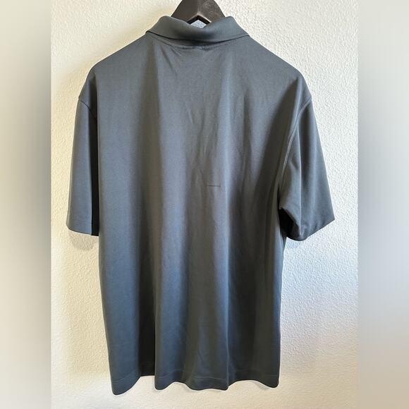 Nike (TWO) Golf Dri-FIT Polo Men Medium Dark Gray And Teal Blue Collared Adult - Picture 3 of 16